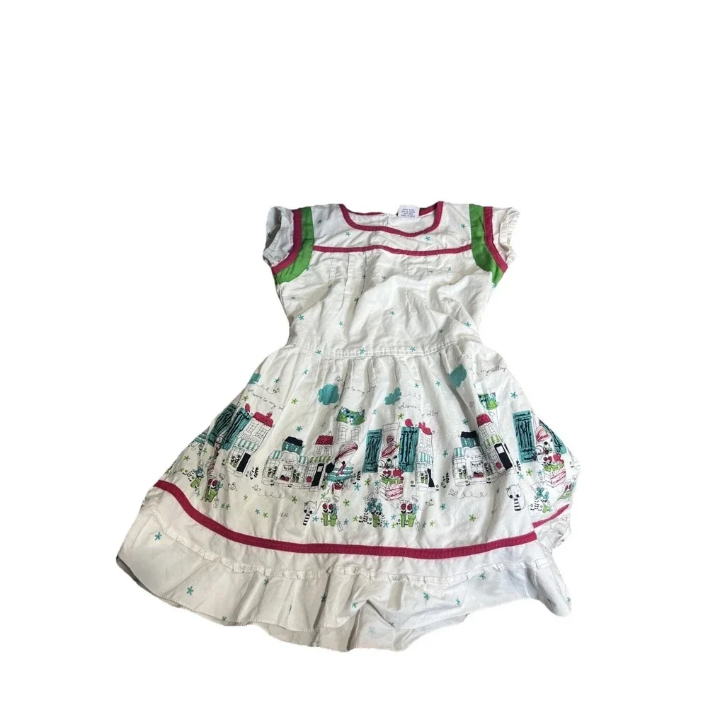 Vintage Rose Girl Brand Village Multicolor Dress Size 38 (US 7/8) Retro Classic